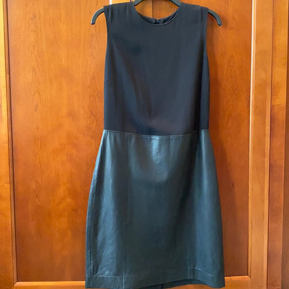 Women’s Vince Leather Bottom Dress